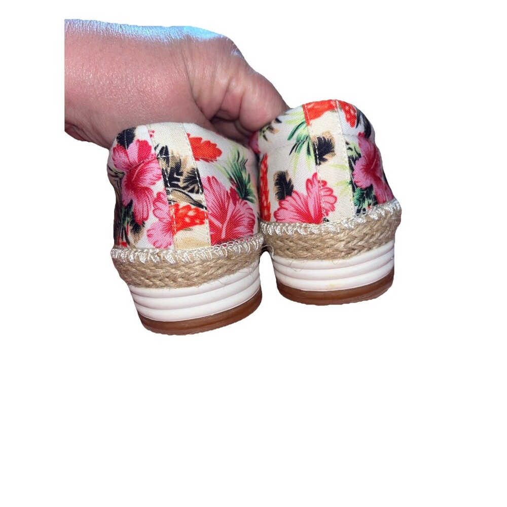 Comfortview “the Spencer”canvas slip On Size 10w Hawaiian Tropical Print - Picture 3 of 9